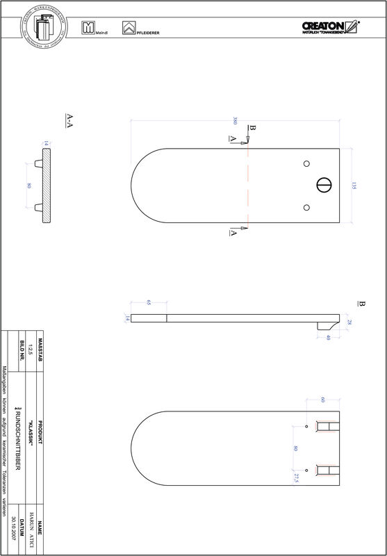 CAD soubor tašky KLASSIK zaoblený tvar RUND-3-4