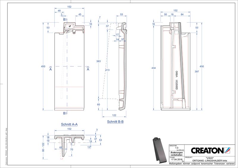 CAD soubor tašky VISIO poloviční taška krajní levá LHOGL