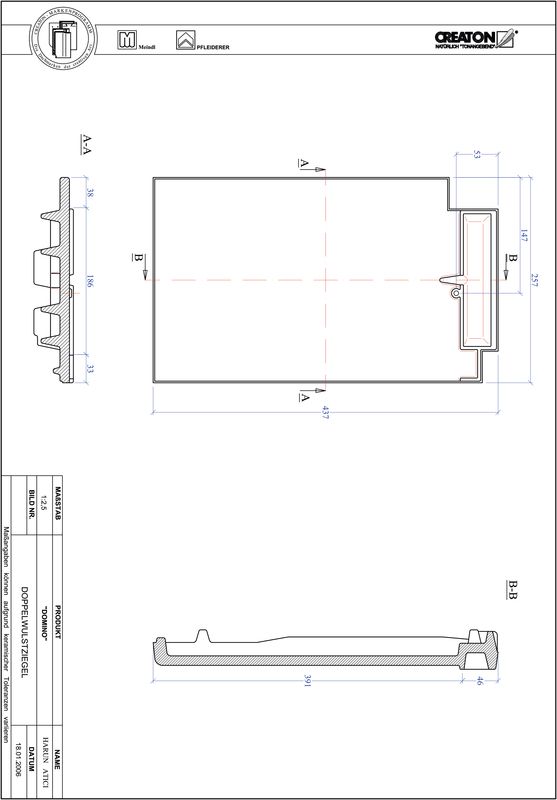 CAD soubor tašky DOMINO taška s dvojitou naválkou DWZ