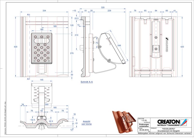CAD soubor tašky HEIDELBERG zákl. taška Steigtritt