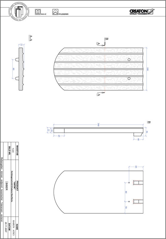CAD soubor tašky ANTIK polokruhový tvar KORB-ERHO