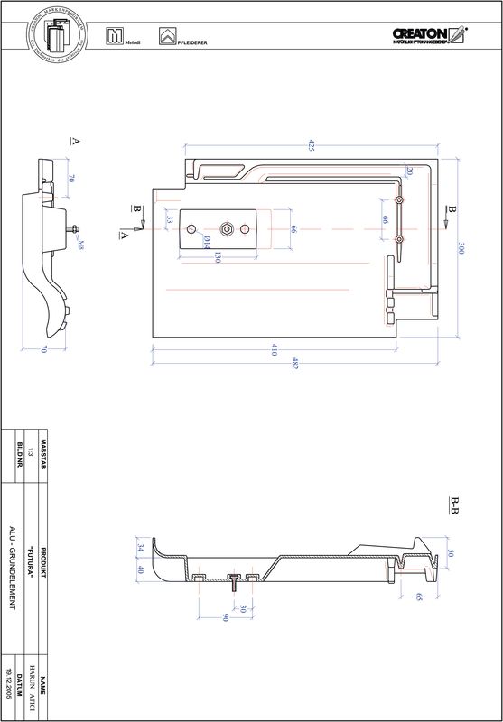 CAD soubor tašky FUTURA hliníková základní taška GRUNDALU