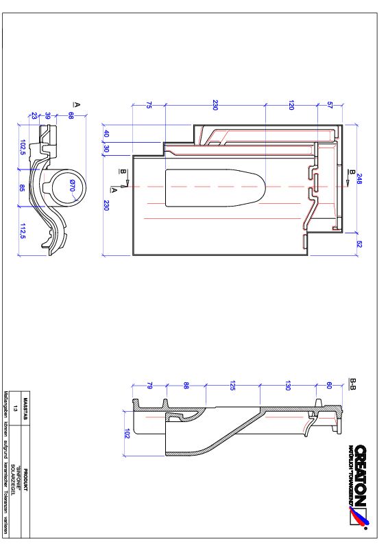 CAD soubor tašky SINFONIE prostupová taška pro solární systémy SOLAR