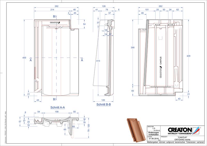 CAD soubor tašky CANTUS krajní taška pravá OGR