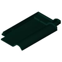Product BIM model LOD 300 FUTURA dark green glazed Clay tile