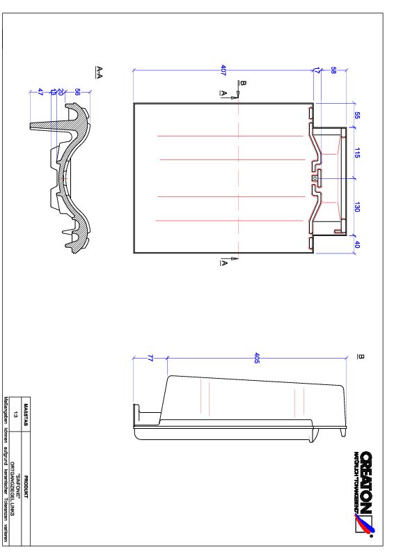 CAD soubor tašky SINFONIE krajní taška levá OGL