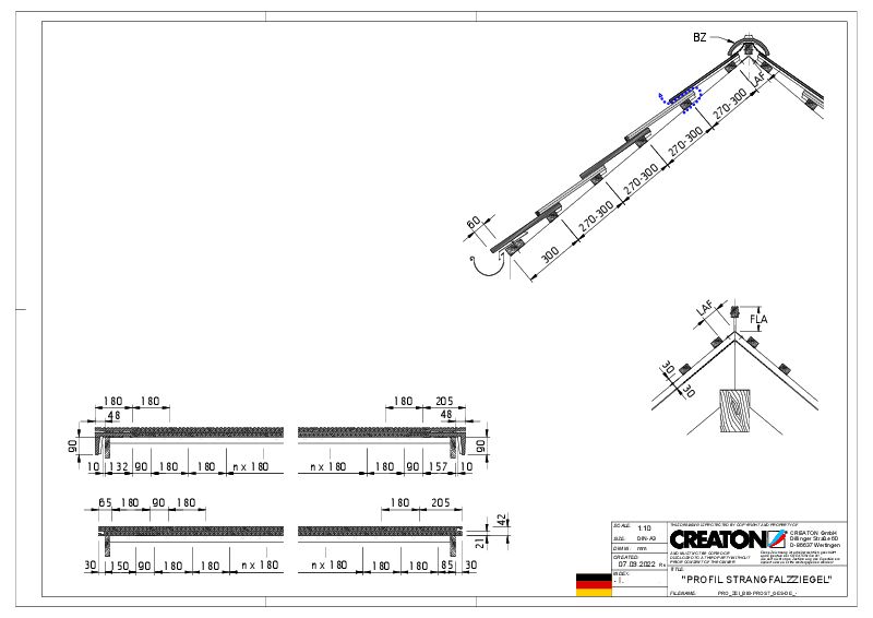 Drawing PROFIL general view GES-DE