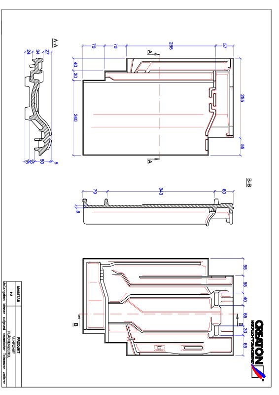 CAD soubor tašky SINFONIE střešní taška FLA