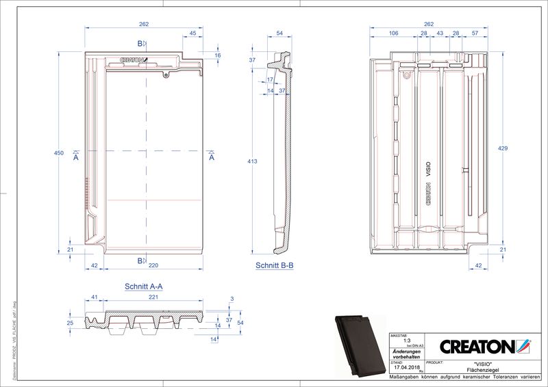 CAD soubor tašky VISIO střešní taška FLA