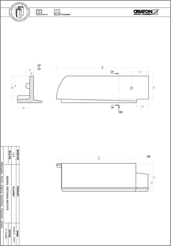 CAD soubor tašky KLASSIK zaoblený tvar RUND-OGR