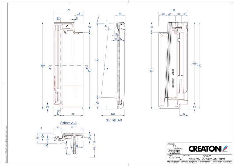 CAD soubor tašky VISIO poloviční taška krajní pravá LHOGR