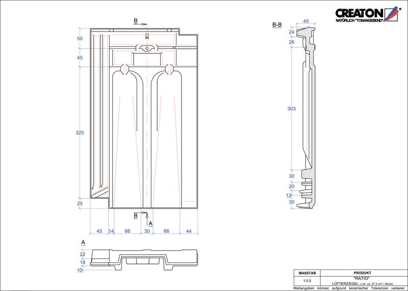 CAD soubor tašky RATIO větrací taška LUEFTZ