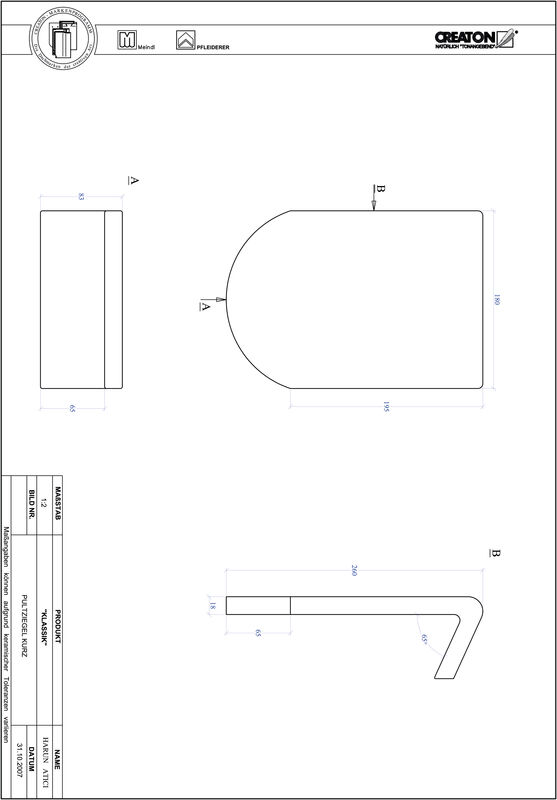 CAD soubor tašky KLASSIK zaoblený tvar RUND-PULT-kurz1