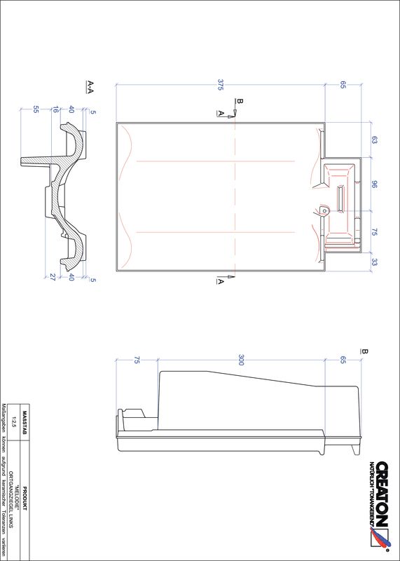 CAD soubor tašky MELODIE krajní taška levá OGL