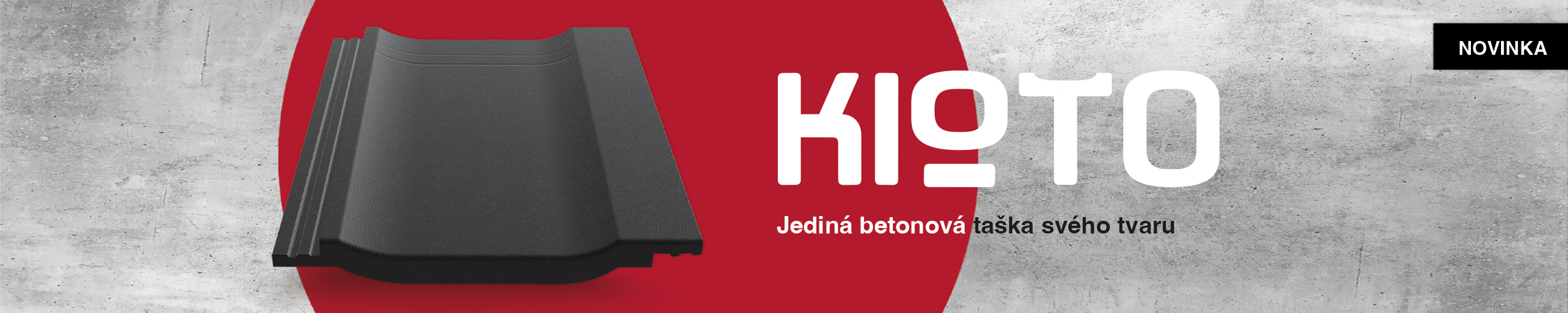 Betonová taška KIOTO (plochá taška)