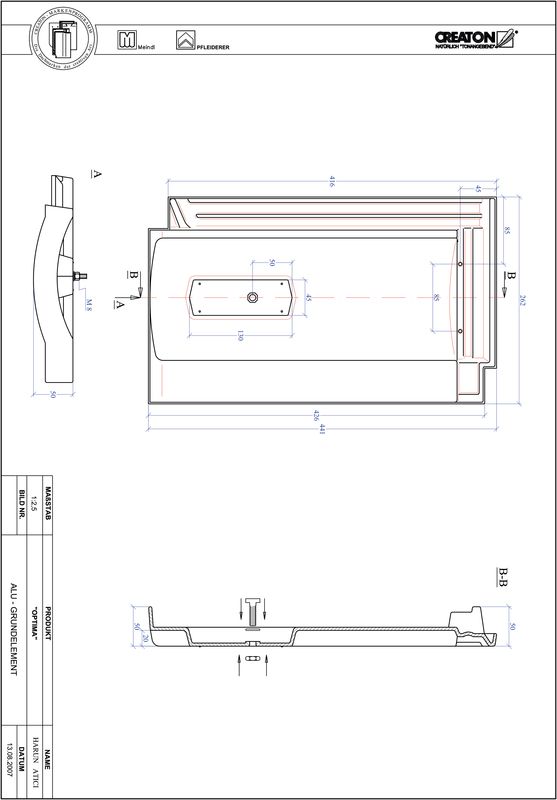 CAD soubor tašky TERRA OPTIMA hliníková základní taška GRUNDALU