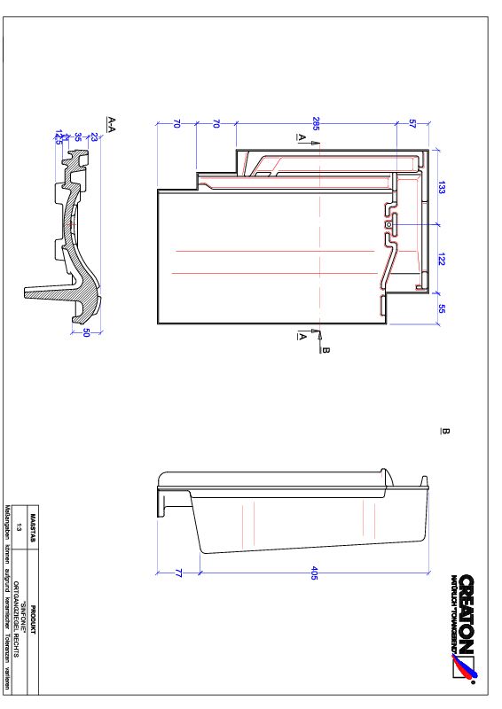 CAD soubor tašky SINFONIE krajní taška pravá OGR