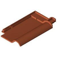 Product BIM model LOD 200 FUTURA red glazed Clay tile