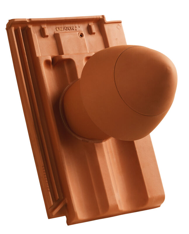 RAP Keramický komínek pro odvětrání sanitárního zařízení SIGNUM DN 125 s odnímatelným krytem a flexibilní připojovací trubkou (s adaptérem)
